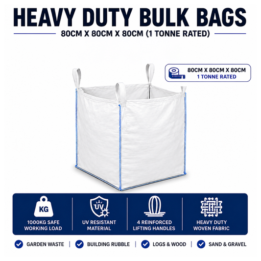 Heavy Duty Builders Bags 80x80x80cm Bulk Bag